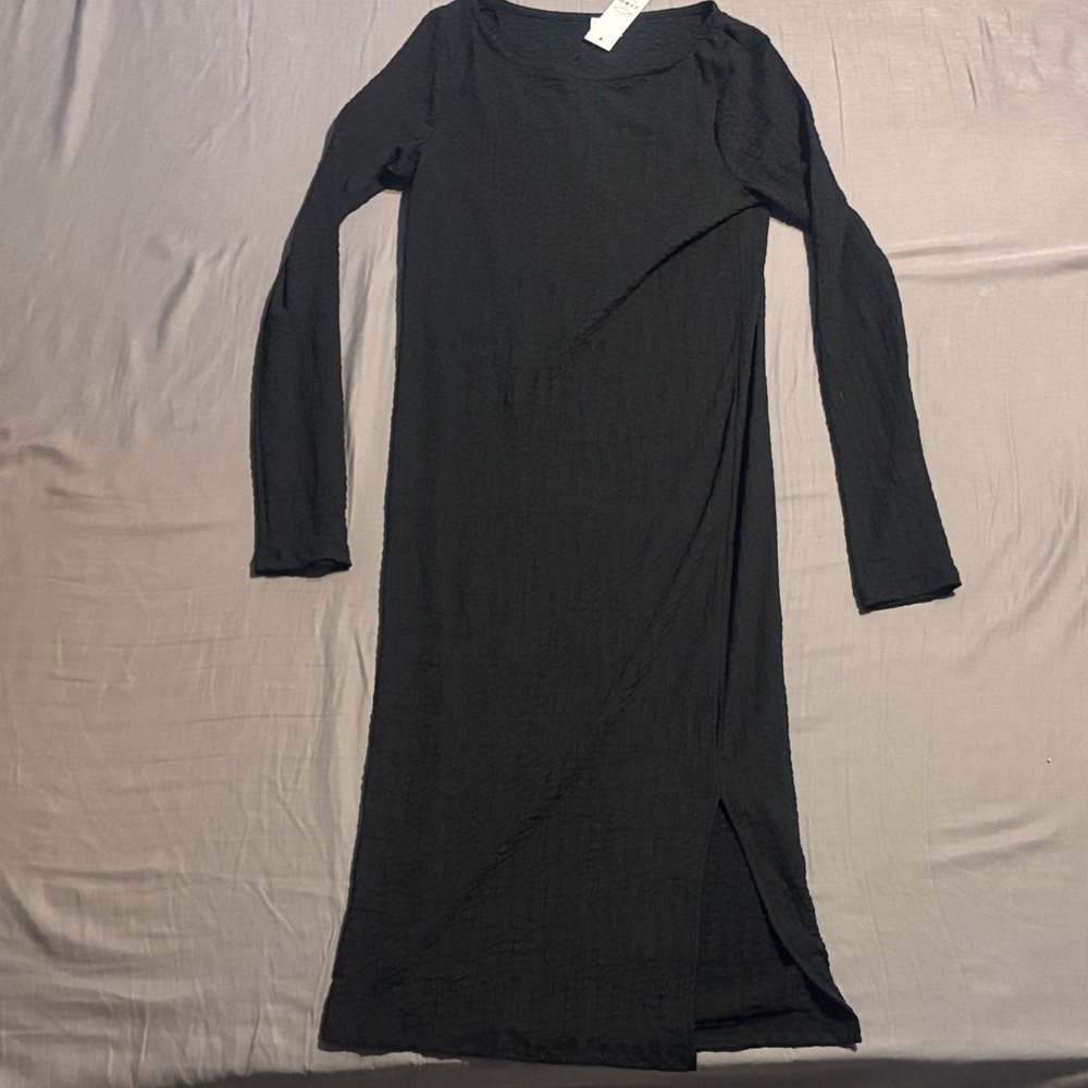 Francesca’s Black Long Sleeve Dress